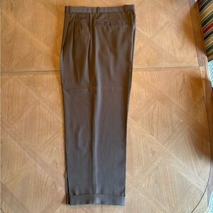 Zanella Men's Elegant Brown Dress Pants